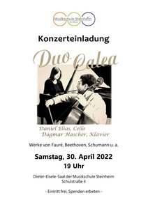 "Duo Calea" - Daniel Elias (Cello) und Dagmar Hascher (Klavier)
