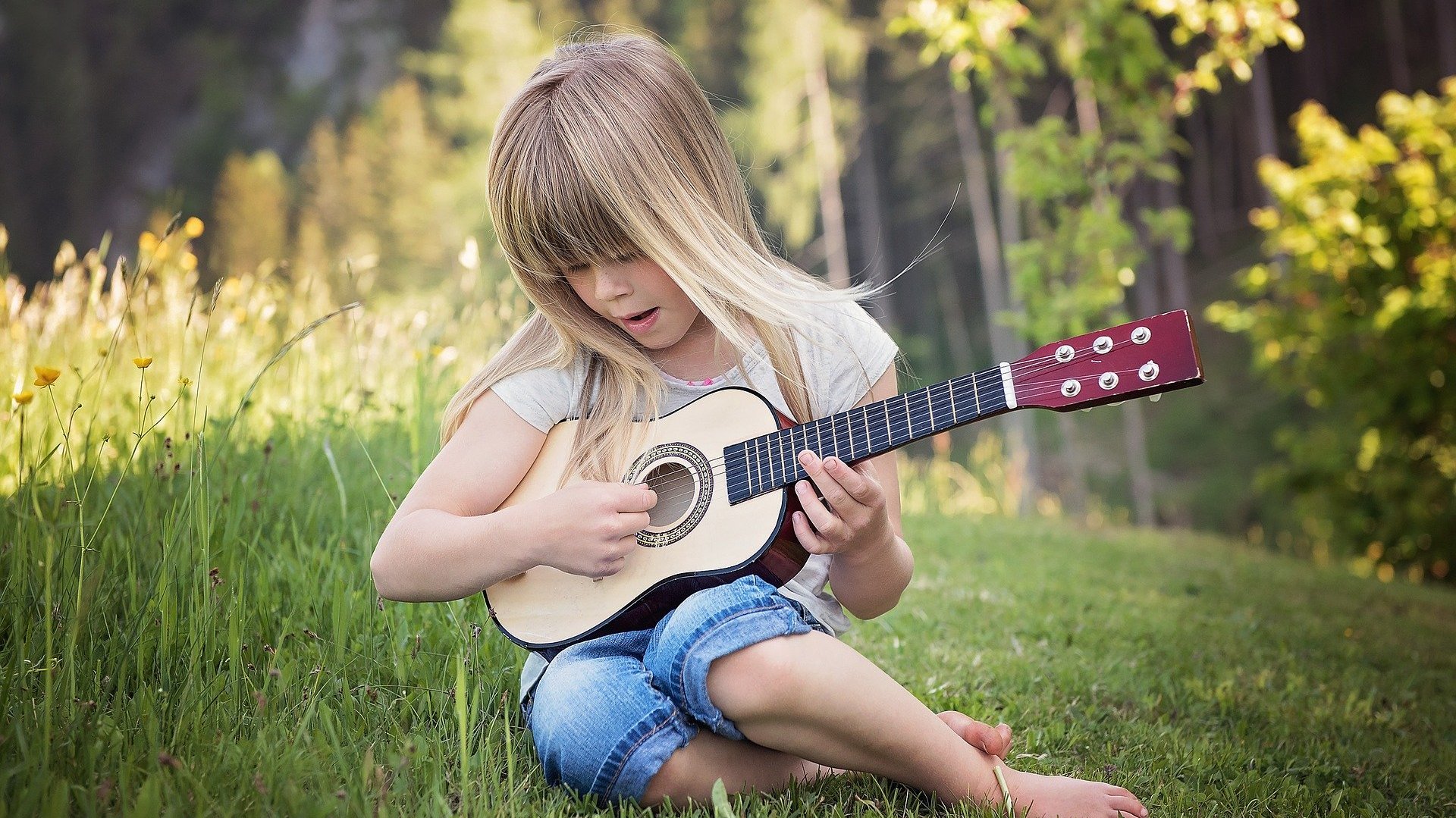 Mädchen Gitarre